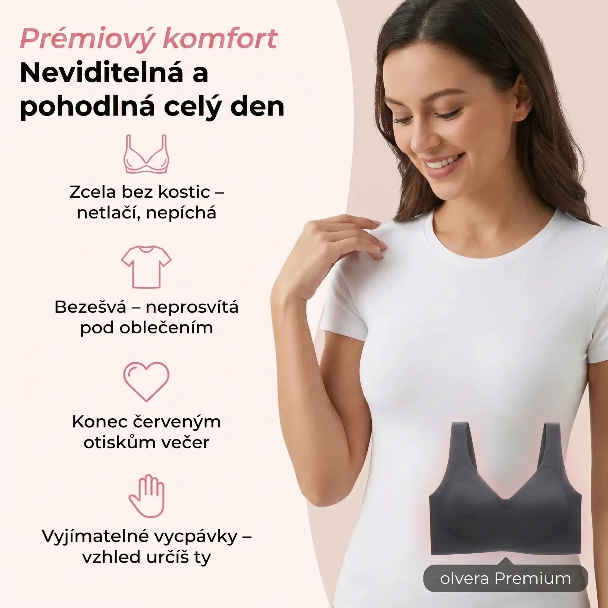 olvera – Bezešvá prémiová podprsenka