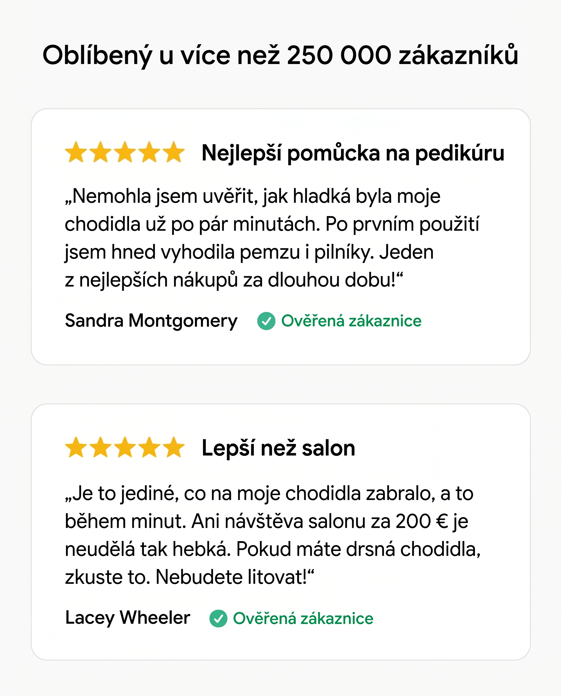 Olvera Silk 3 Pro pemza na chodidla