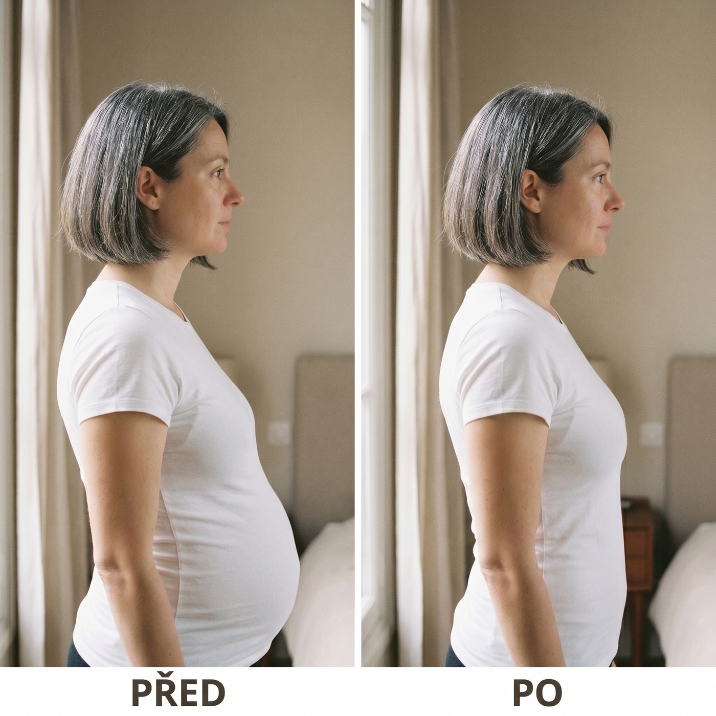 Před a po — modelující kalhotky Olvera