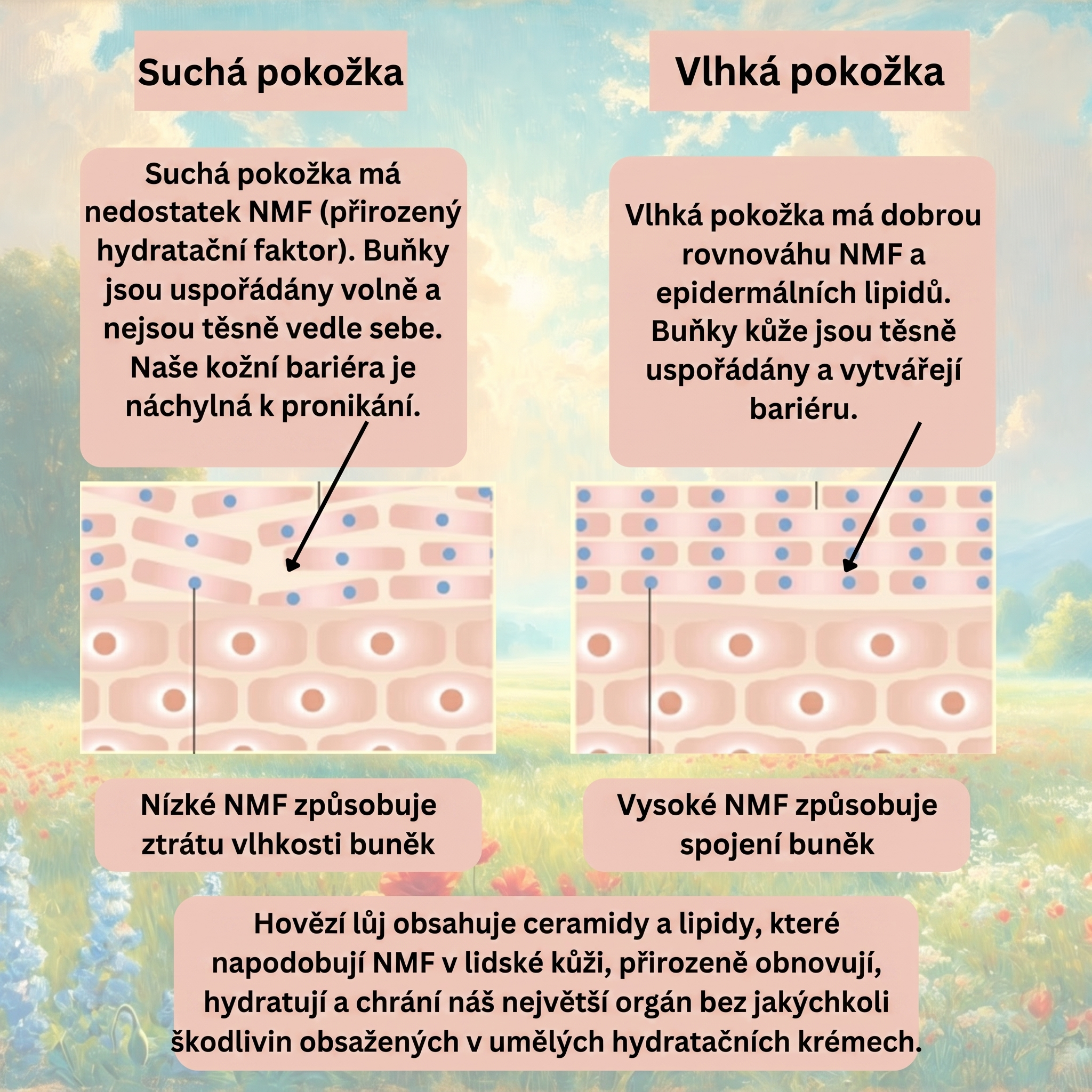 Pleťový balzám z loje a syrového medu